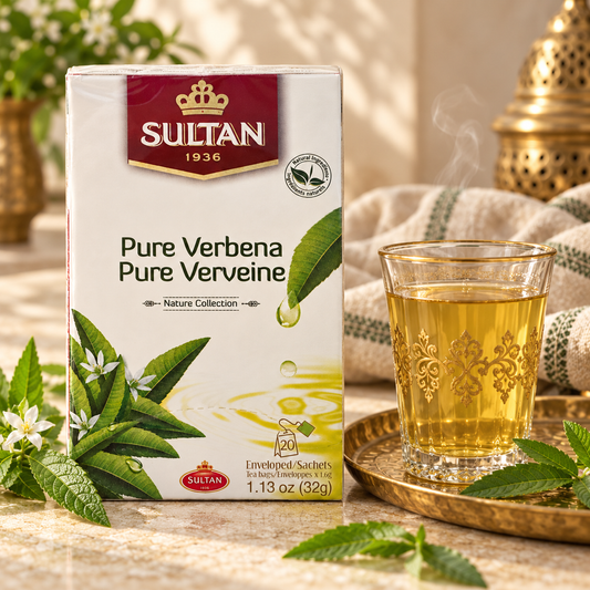 Sultan Pure Verbena – Kräutertee aus 100 % Eisenkraut | 20 Teebeutel